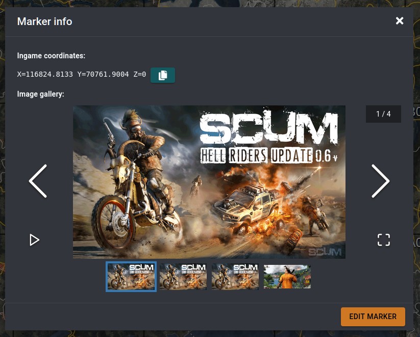 SCUM Game Interactive Map